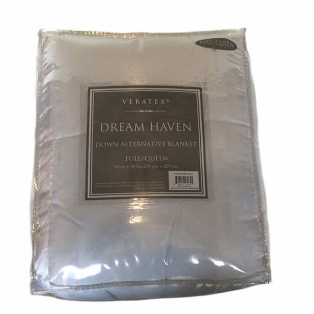 Veratex White Full/Queen Alternative Blanket